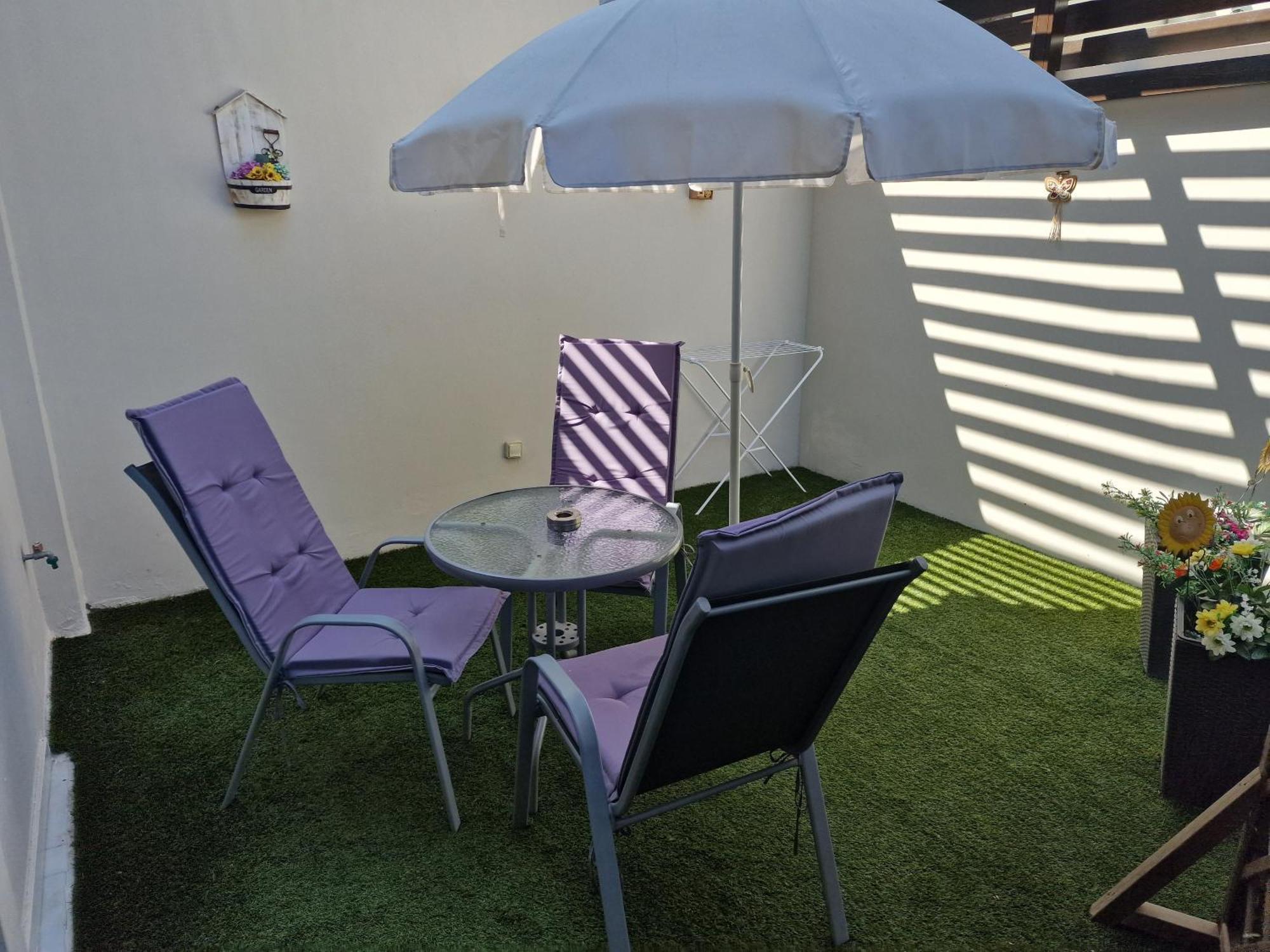 Blue - Comfy Center Rodos Leilighet Asgourou Eksteriør bilde